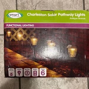 Smart Solar Pathway Lights - antique Bronze